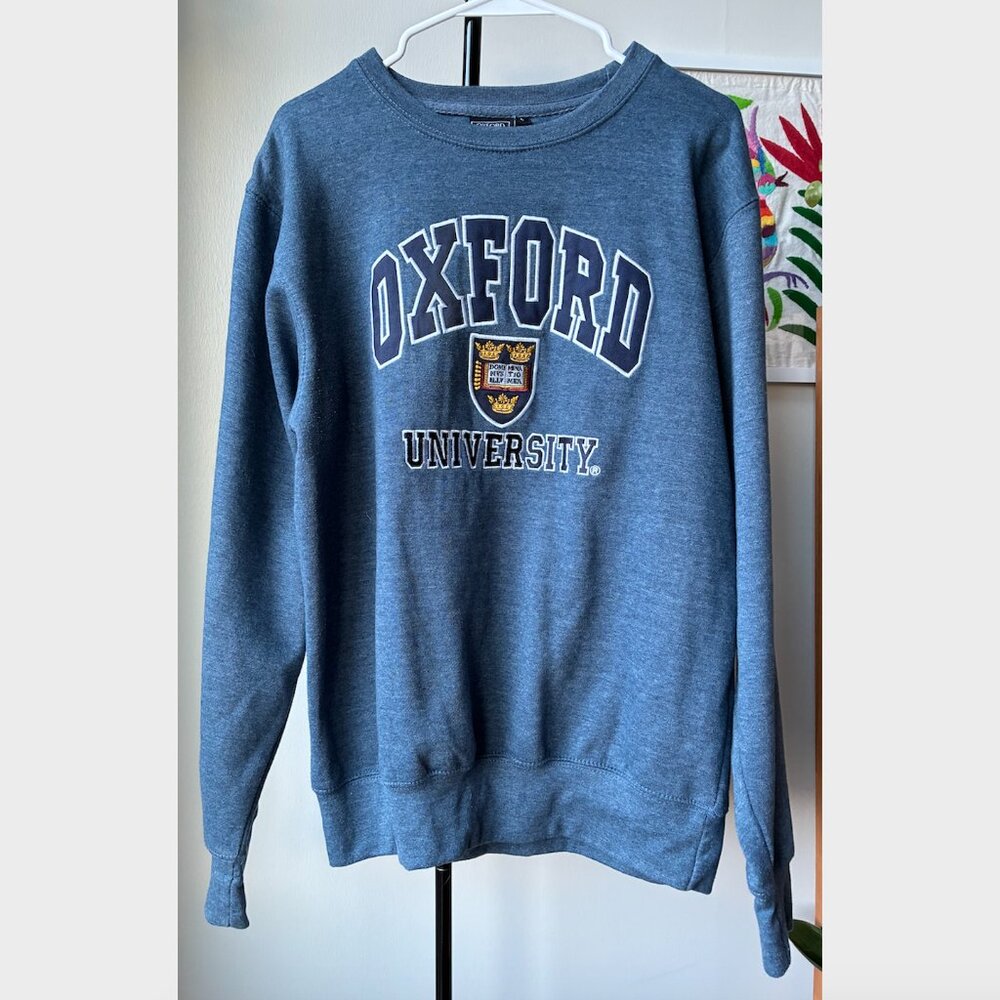 Oxford University Blue Crew Neck - Size L
